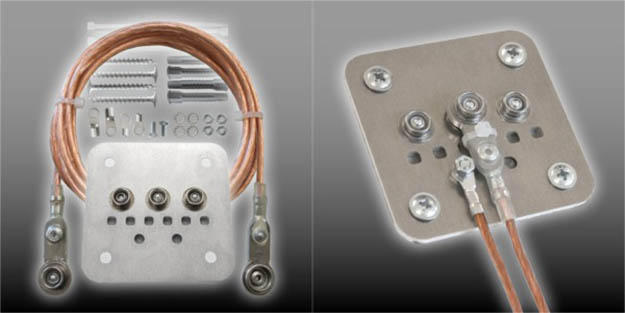 electric grounding for emf shielding