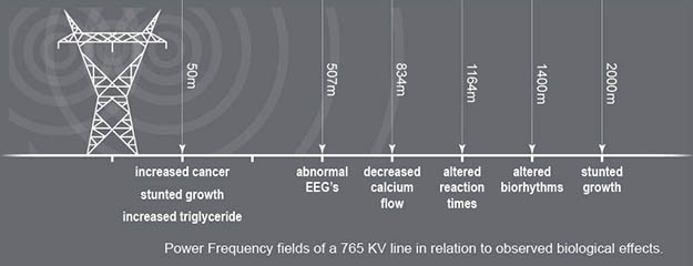 distance de sécurité des radiations