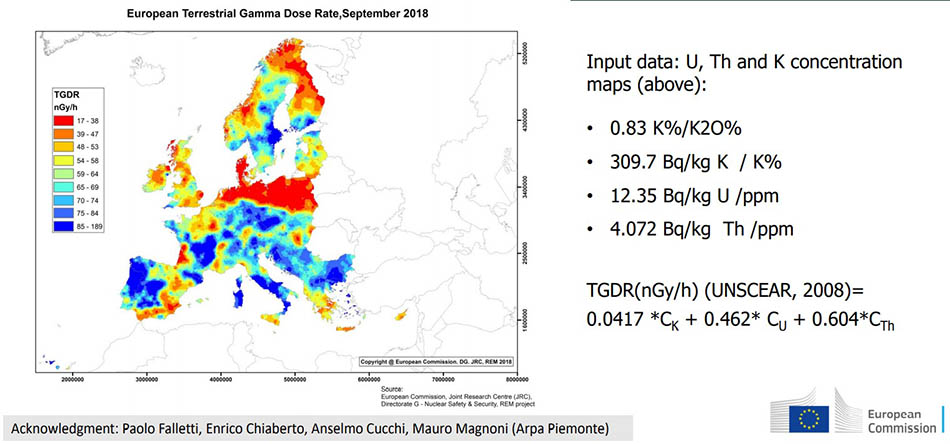 Terrestrial Gamma Dose Rate Map